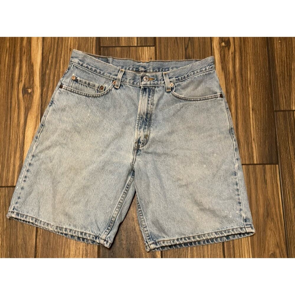 Vintage 90's Mens Levi's 550 Relaxed Light Denim Jean Shorts Size 33 Jorts READ